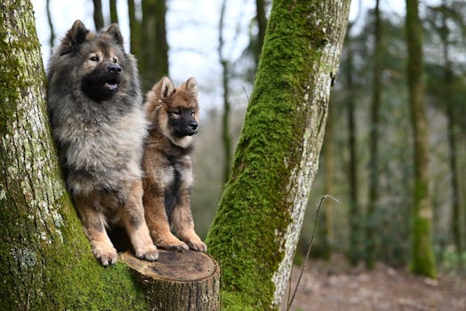 Keeshond dog