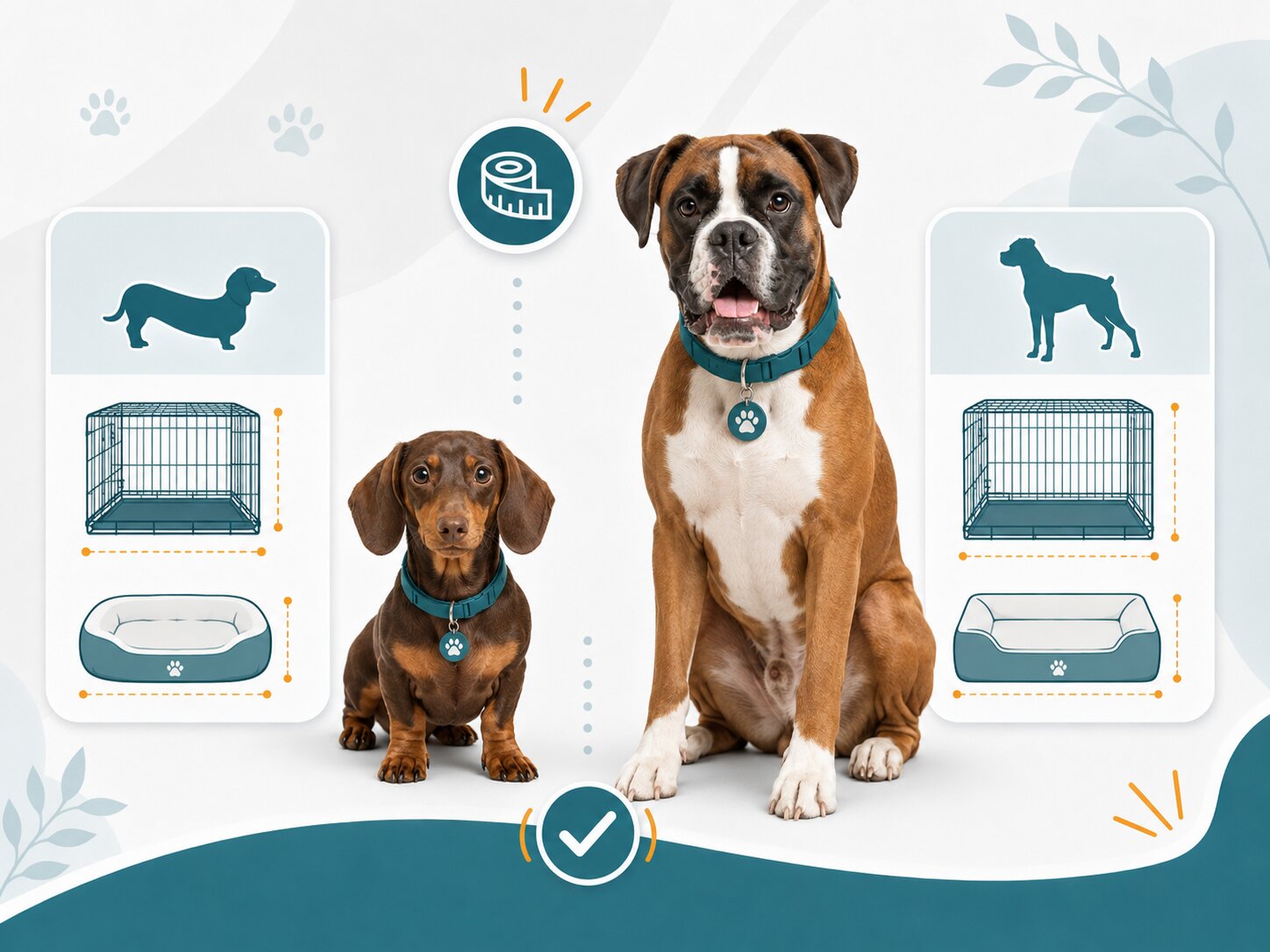 Dachshund with crate and bed — Dog Crate & Bed Size Calculator